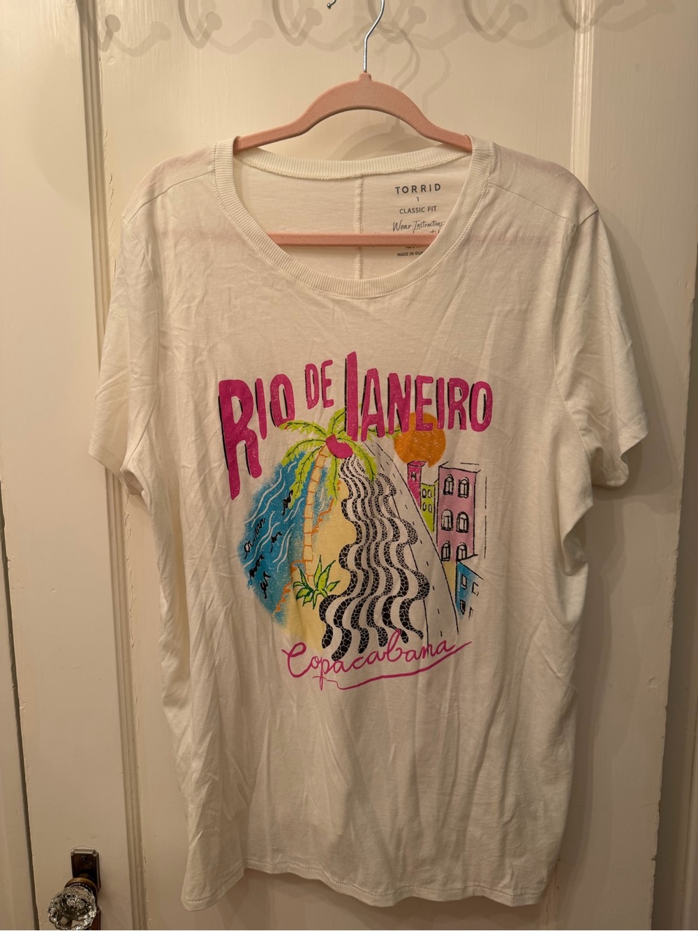 Torrid Rio de Janeiro White Graphic Tee